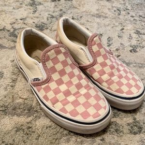 Toddler Pink Checkered Vans